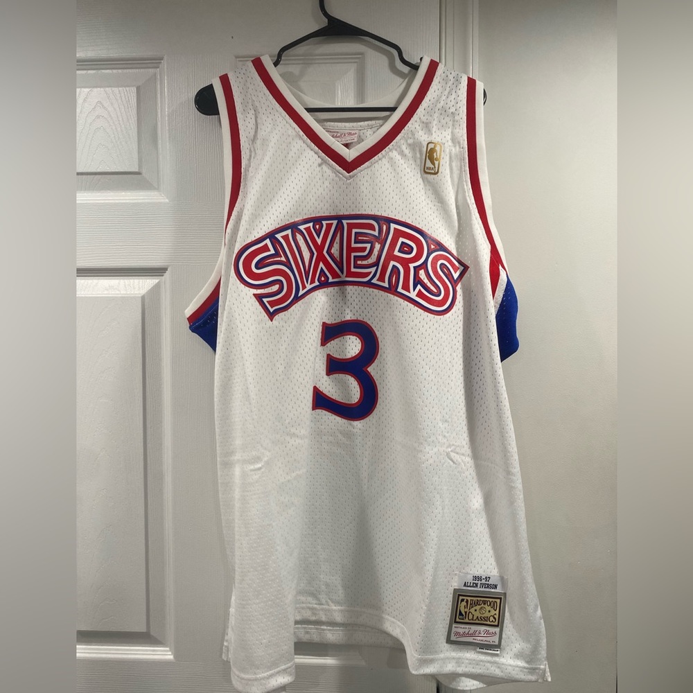 76ers allen iverson Mitchell and ness jersey new